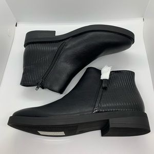 Black ankle boots - wide fit